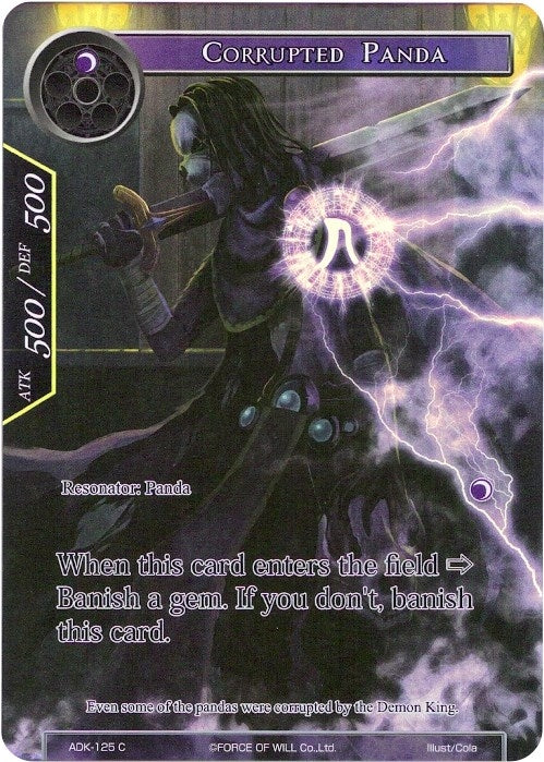 Image for Corrupted Panda (Full Art) (Advent of the Demon King) (ADK-125) - Force of Will