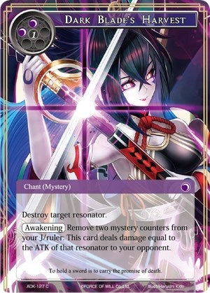 Image for Dark Blade's Harvest (Advent of the Demon King) (ADK-127) - Force of Will