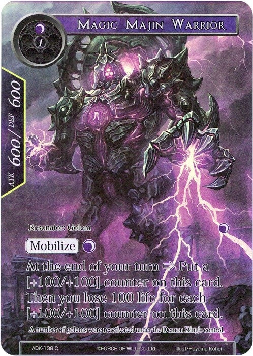 Image for Magic Majin Warrior (Full Art) (Advent of the Demon King) (ADK-138) - Force of Will