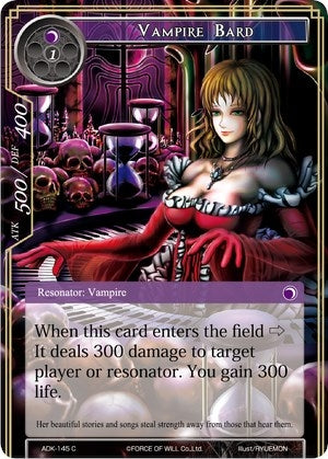 Image for Vampire Bard (Advent of the Demon King) (ADK-145) - Force of Will