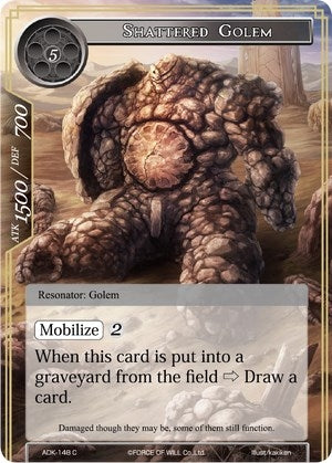 Image for Shattered Golem (Advent of the Demon King) (ADK-148) - Force of Will