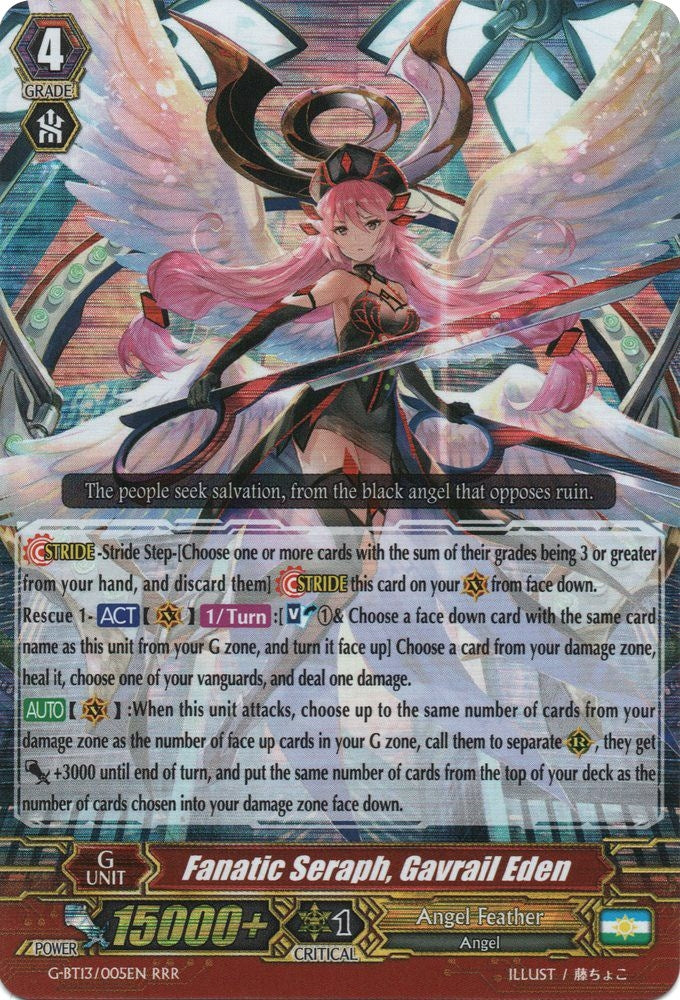 Image for Fanatic Seraph, Gavrail Eden (G-BT13: Ultimate Stride) (G-BT13/005EN) - Cardfight Vanguard