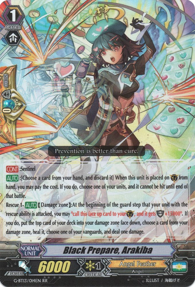 Image for Black Prepare, Arakiba (G-BT13: Ultimate Stride) (G-BT13/014EN) - Cardfight Vanguard