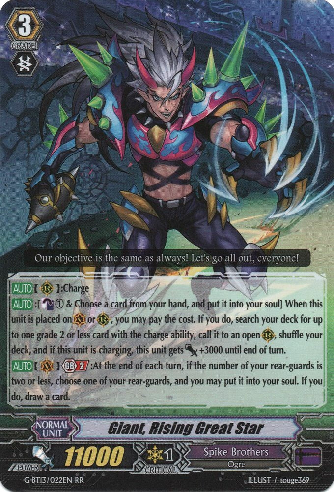 Image for Giant, Rising Great Star (G-BT13: Ultimate Stride) (G-BT13/022EN) - Cardfight Vanguard