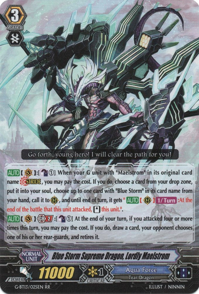 Image for Blue Storm Supreme Dragon, Lordly Maelstrom (G-BT13: Ultimate Stride) (G-BT13/025EN) - Cardfight Vanguard