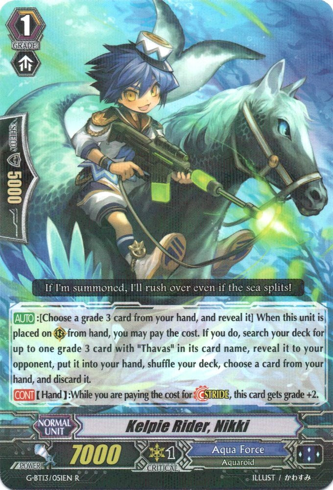 Image for Kelpie Rider, Nikki (G-BT13: Ultimate Stride) (G-BT13/051EN) - Cardfight Vanguard