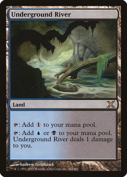 Image for Underground River (10th Edition) (362) - Magic: The Gathering