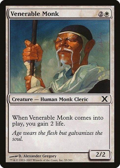 Image for Venerable Monk (10th Edition) (55) - Magic: The Gathering