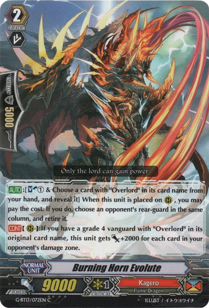 Image for Burning Horn Evolute (G-BT13: Ultimate Stride) (G-BT13/072EN) - Cardfight Vanguard