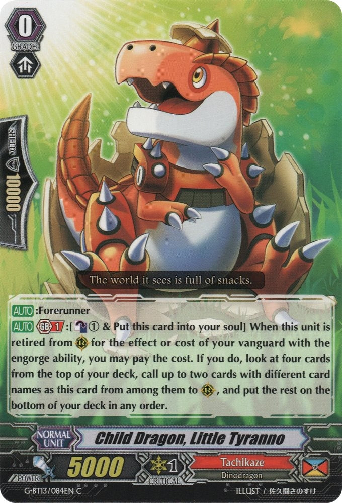 Image for Child Dragon, Little Tyranno (G-BT13: Ultimate Stride) (G-BT13/084EN) - Cardfight Vanguard