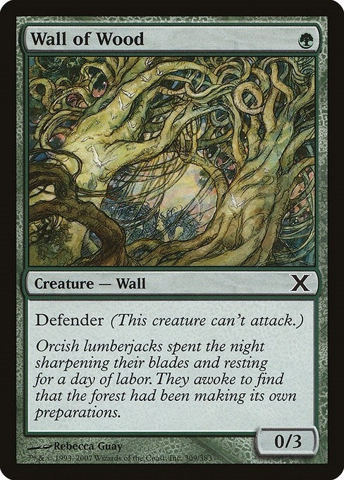 Image for Wall of Wood (10th Edition) (309) - Magic: The Gathering