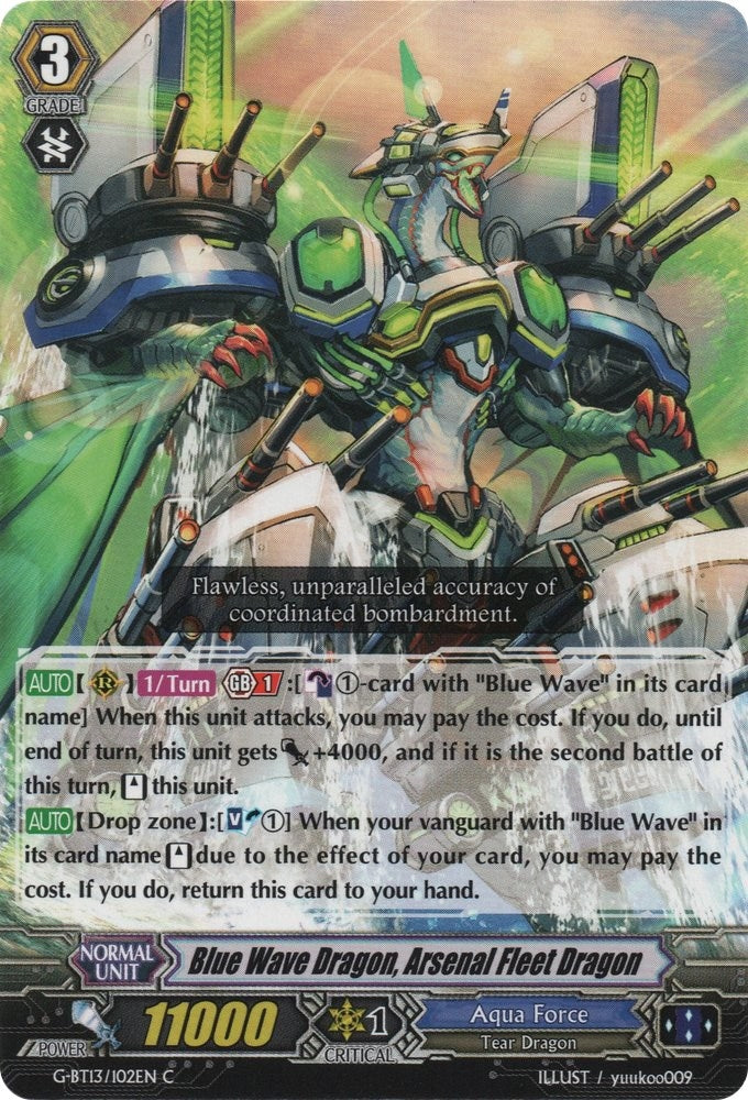 Image for Blue Wave Dragon, Arsenal Fleet Dragon (G-BT13: Ultimate Stride) (G-BT13/102EN) - Cardfight Vanguard
