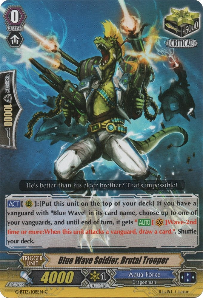 Image for Blue Wave Soldier, Brutal Trooper (G-BT13: Ultimate Stride) (G-BT13/108EN) - Cardfight Vanguard