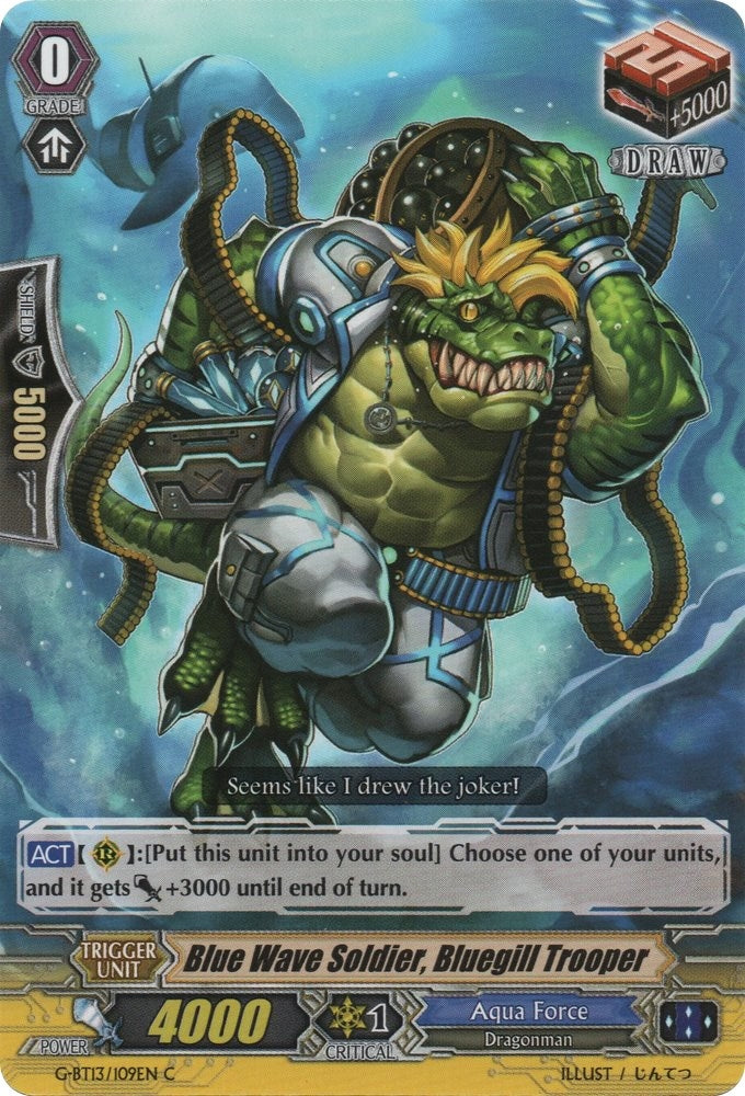 Image for Blue Wave Soldier, Bluegill Trooper (G-BT13: Ultimate Stride) (G-BT13/109EN) - Cardfight Vanguard