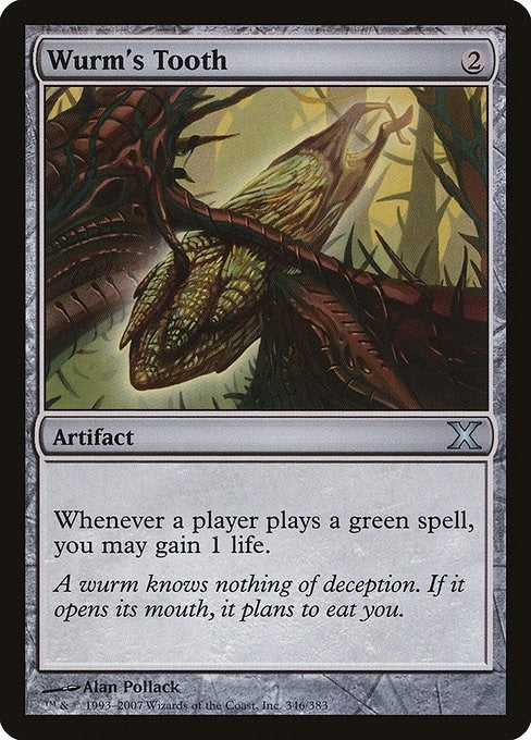 Image for Wurm's Tooth (10th Edition) (346) - Magic: The Gathering