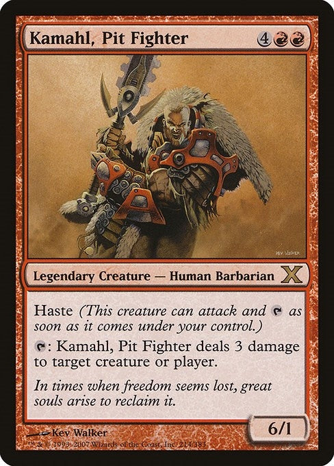 Image for Kamahl, Pit Fighter (10th Edition) (214) - Magic: The Gathering