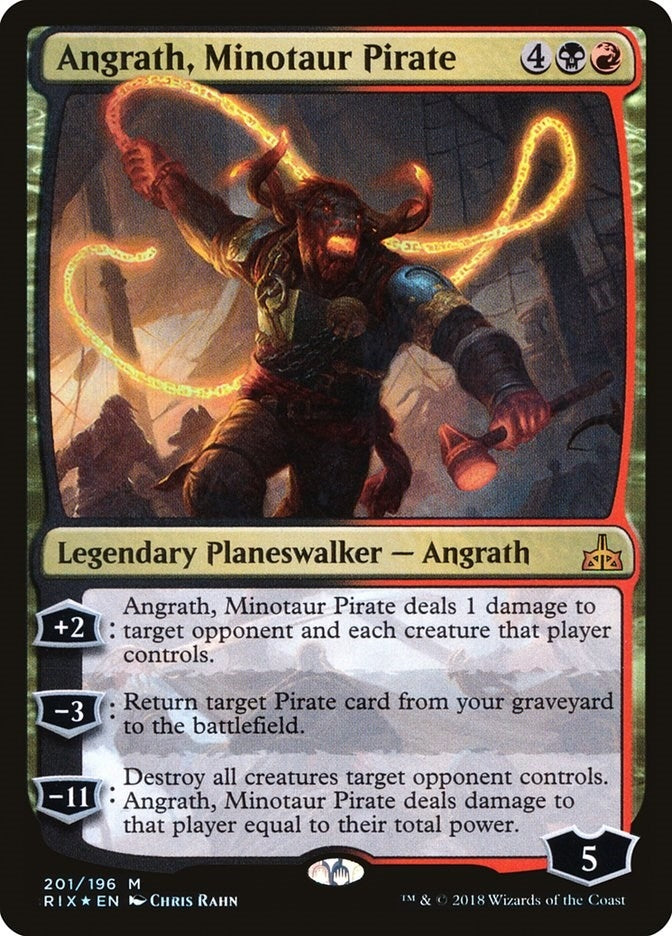 Image for Angrath, Minotaur Pirate (Rivals of Ixalan) (201) - Magic: The Gathering