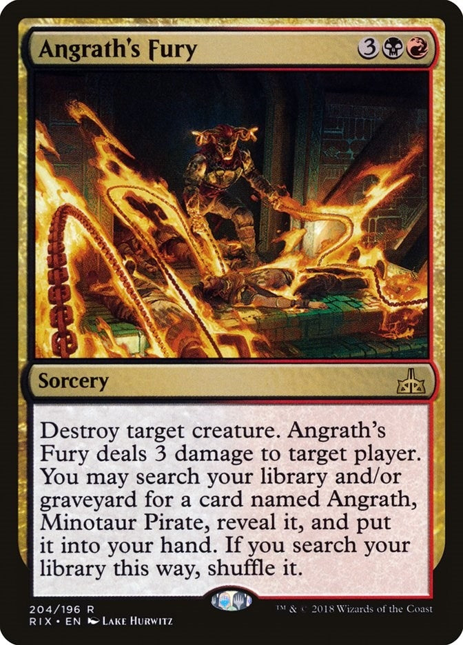 Image for Angrath's Fury (Rivals of Ixalan) (204) - Magic: The Gathering