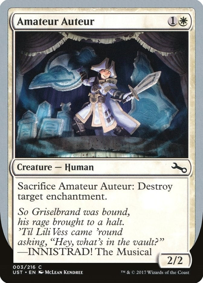 Image for Amateur Auteur (B) (Unstable) (3) - Magic: The Gathering