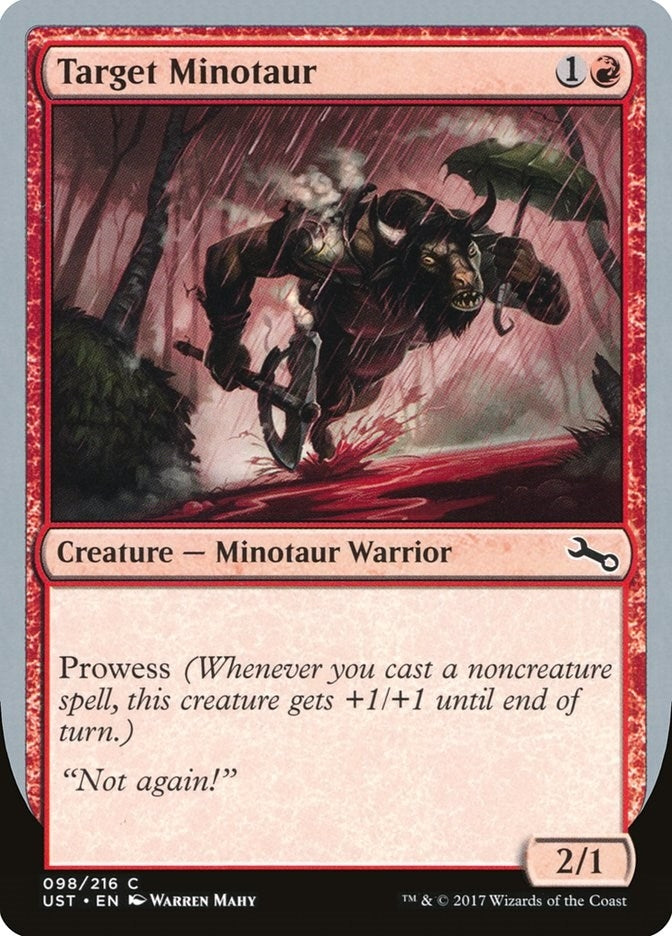 Image for Target Minotaur (B) (Unstable) (98) - Magic: The Gathering