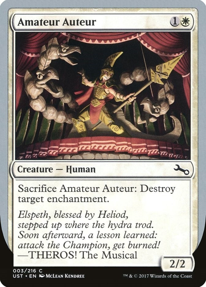 Image for Amateur Auteur (C) (Unstable) (3) - Magic: The Gathering