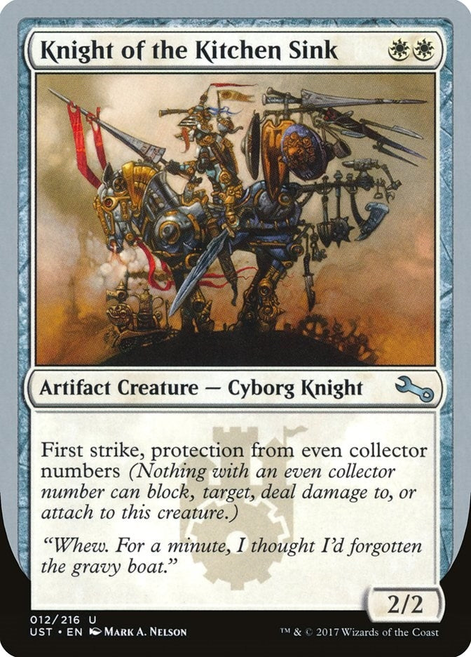 Image for Knight of the Kitchen Sink (B) (Unstable) (12) - Magic: The Gathering