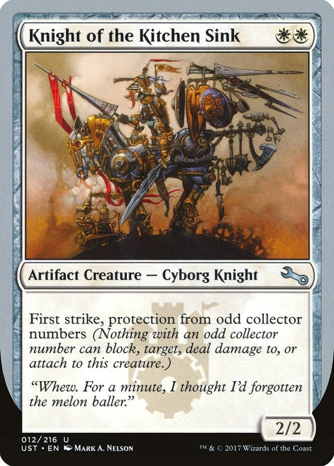 Image for Knight of the Kitchen Sink (D) (Unstable) (12) - Magic: The Gathering