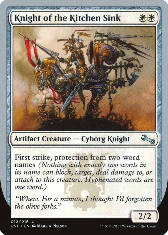 Image for Knight of the Kitchen Sink (E) (Unstable) (12) - Magic: The Gathering