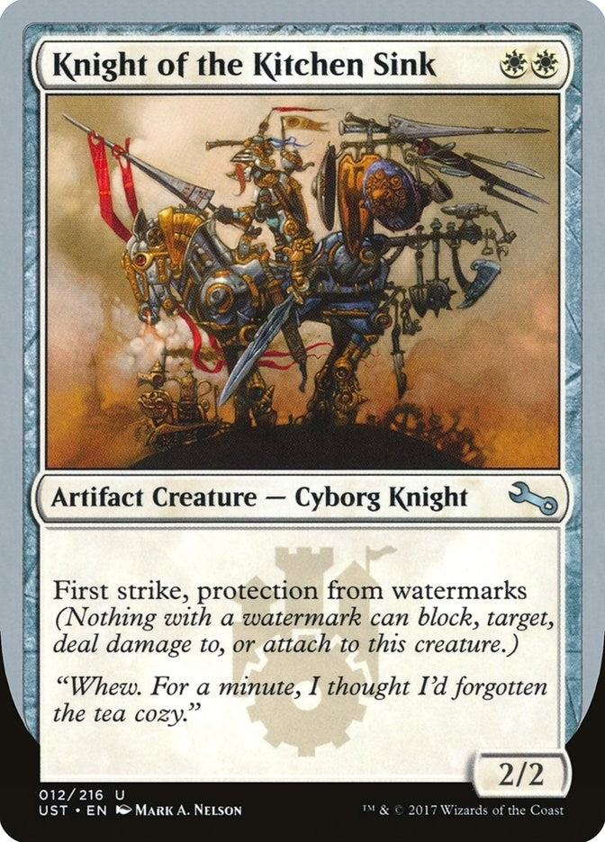 Image for Knight of the Kitchen Sink (F) (Unstable) (12) - Magic: The Gathering