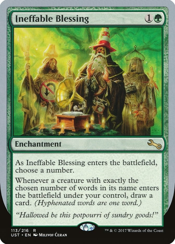 Image for Ineffable Blessing (F) (Unstable) (113) - Magic: The Gathering