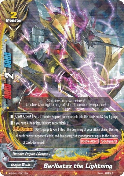 Image for Barlbatzz the Lightning (R Foil) (X Duel Chest) (X-SS04/0001EN) - Future Card BuddyFight