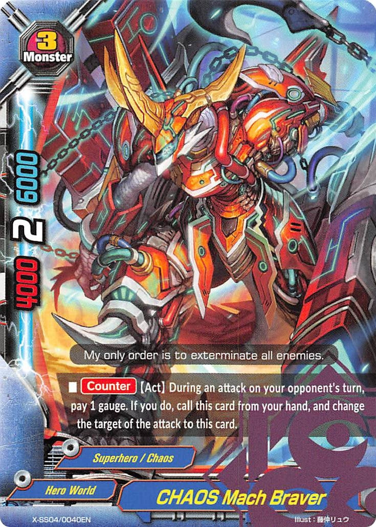 Image for CHAOS Mach Braver (X Duel Chest) (X-SS04/0040EN) - Future Card BuddyFight