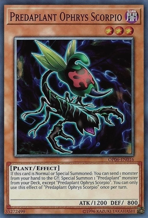 Image for Predaplant Ophrys Scorpio (OTS Tournament Pack 6) (OP06-EN016) - YuGiOh