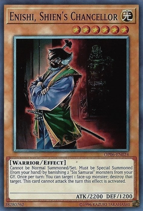 Image for Enishi, Shien's Chancellor (OTS Tournament Pack 6) (OP06-EN024) - YuGiOh