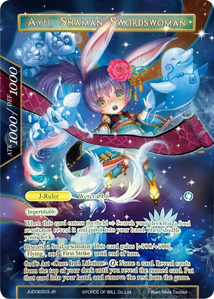 Image for Ayu, Lunar Swordswoman // Ayu, Shaman Swordswoman (Judge Promo) (Promo Cards) (JUDGE003) - Force of Will