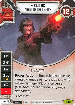 Image for Kallus (Card Only) (Legacies) (10) - Star Wars: Destiny