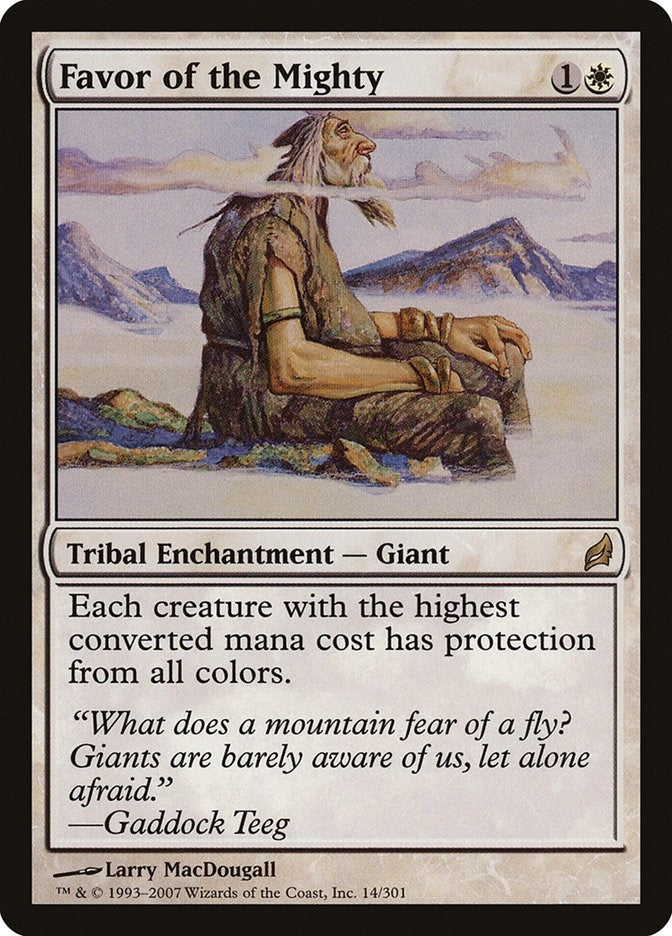 Image for Favor of the Mighty (Lorwyn) (14) - Magic: The Gathering