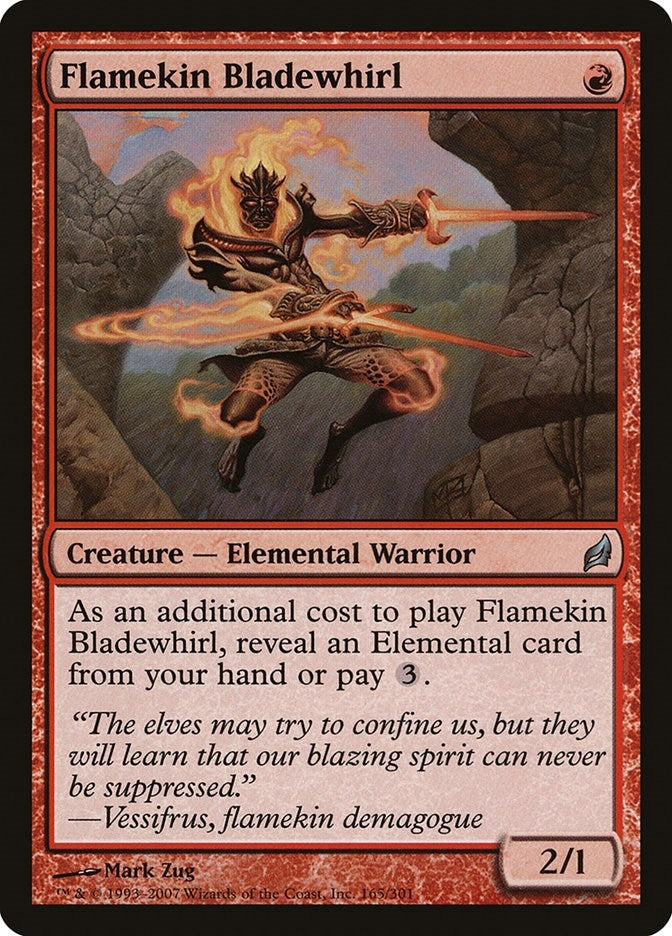Image for Flamekin Bladewhirl (Lorwyn) (165) - Magic: The Gathering