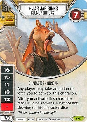 Image for Jar Jar Binks - Clumsy Outcast (Legacies) (47) - Star Wars: Destiny