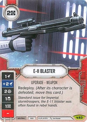 Image for E-11 Blaster (Legacies) (63) - Star Wars: Destiny
