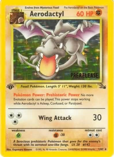 Image for Aerodactyl (Prerelease) (WoTC Promo) (01/62) - Pokemon