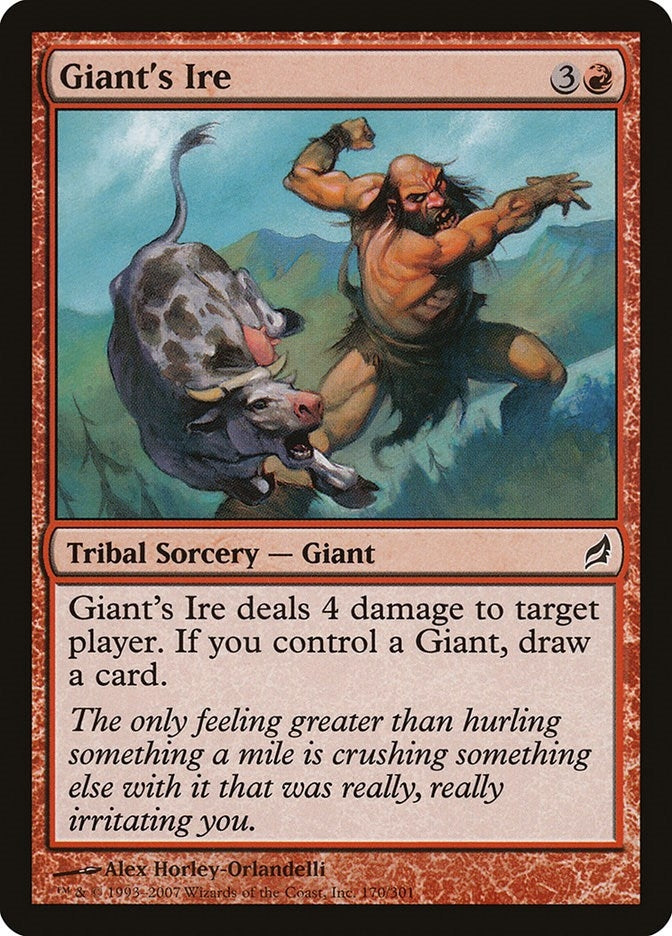 Image for Giant's Ire (Lorwyn) (170) - Magic: The Gathering