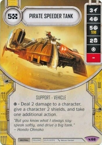 Image for Pirate Speeder Tank (Legacies) (66) - Star Wars: Destiny