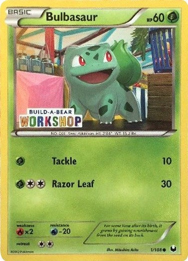 Image for Bulbasaur - 1/108 (Build-A-Bear Workshop Exclusive) (Miscellaneous Cards & Products) (001/108) - Pokemon
