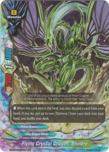 Image for Flying Crystal Dragon, Sheldre (Rainbow Striker) (X-BT04/0018EN) - Future Card BuddyFight