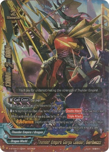 Image for Thunder Emperor Corps Leader, Barlbatzz (Secret) (Rainbow Striker) (X-BT04/0102EN) - Future Card BuddyFight