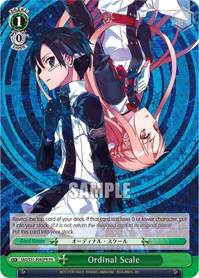 Image for Ordinal Scale (Alternate Art Promo) (Sword Art Online The Movie: -Ordinal Scale-) (SAO/S51-E045PR PR) - Weiss Schwarz