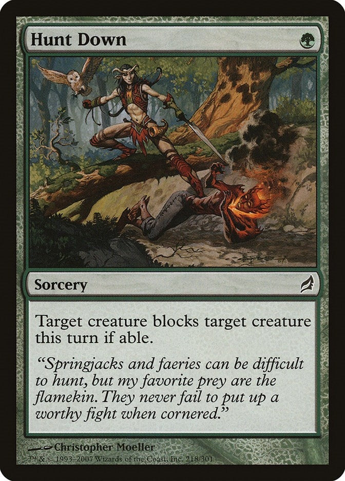 Image for Hunt Down (Lorwyn) (218) - Magic: The Gathering