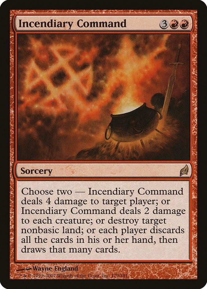 Image for Incendiary Command (Lorwyn) (179) - Magic: The Gathering