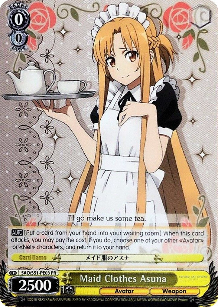Image for Maid Clothes Asuna (Sword Art Online The Movie: -Ordinal Scale-) (SAO/S51-PE03 PR) - Weiss Schwarz